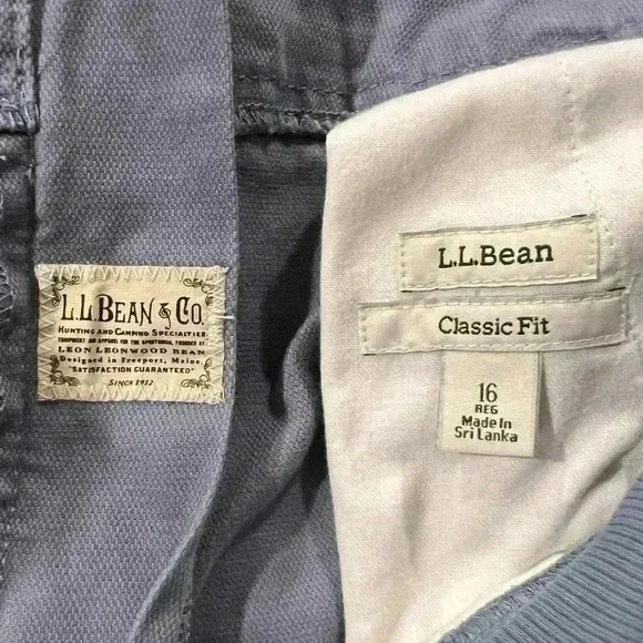 L. L. Bean blue pants size 16 in women's. Casual great condition like new - Picture 5 of 6